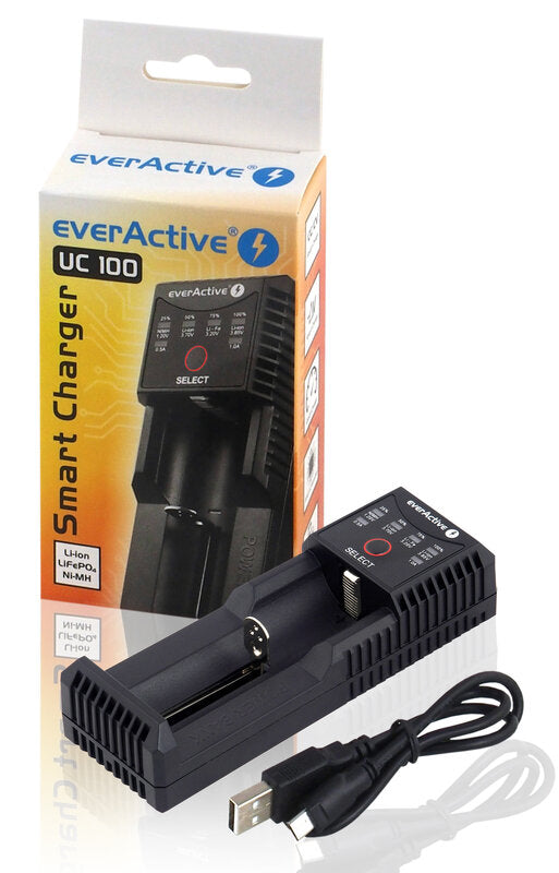 everActive UC-100 USB Alhliða Hleðslutæki NiMH/Li-ion