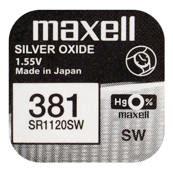 Maxell 381 SR-1120SW  Úrarhl 1.55V