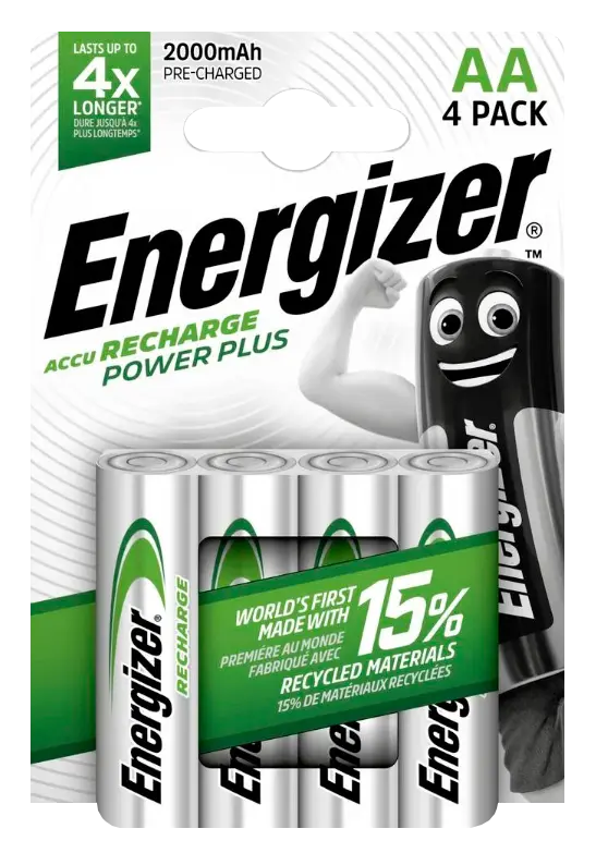 ENR hleðslurraf. AAx4 2000mah