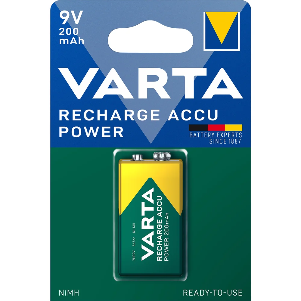 HR-9V/1B VARTA NIMH 200mAh
