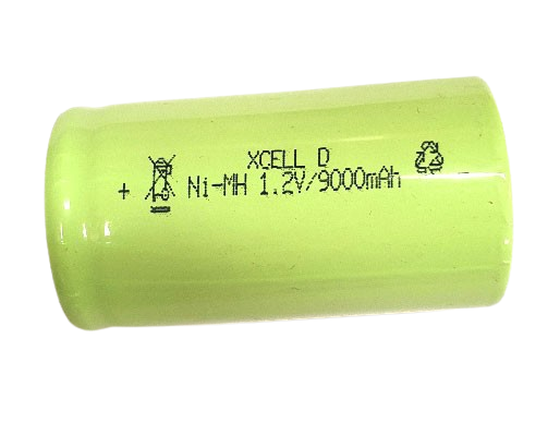 D9000 NiMh 1,2V 9000mAh Hleðslurafhlaða – D stærð