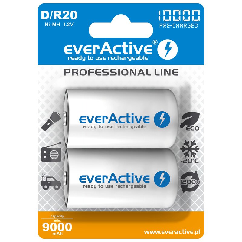 R20/D everActive10000 mAh