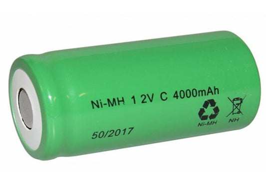 C4000 NiMh 1,2V 4000mAh Hleðslurafhlaða – C stærð