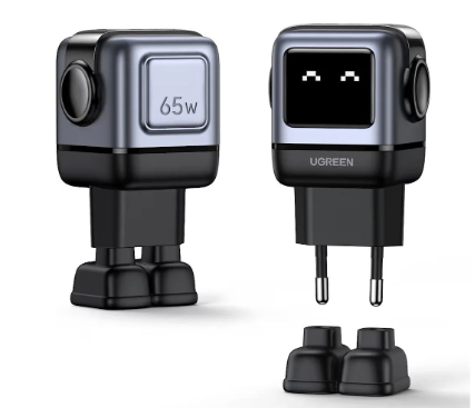 Robot Hraðhleðslukubbur – 2x USB-C og 1x USB