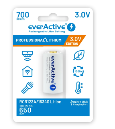 EverActive 16340 3V (CR123) lith