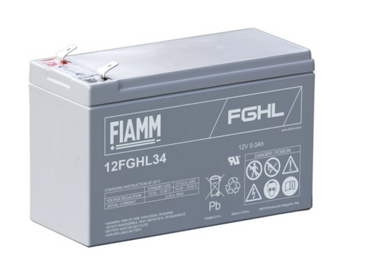 Fiamm 12FGHL34 12V 9Ah Hlaðanleg Rafhlaða – 10 ára líftími