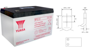 Yuasa NP serie 12V 12Ah