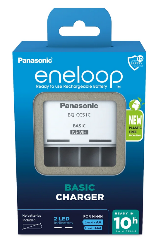 Panasonic BQ-CC51 Hleðslutæki fyrir 2-4 stk AA/AAA
