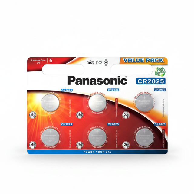 CR-2025EL/6BP Pan 3V Lith Flöt