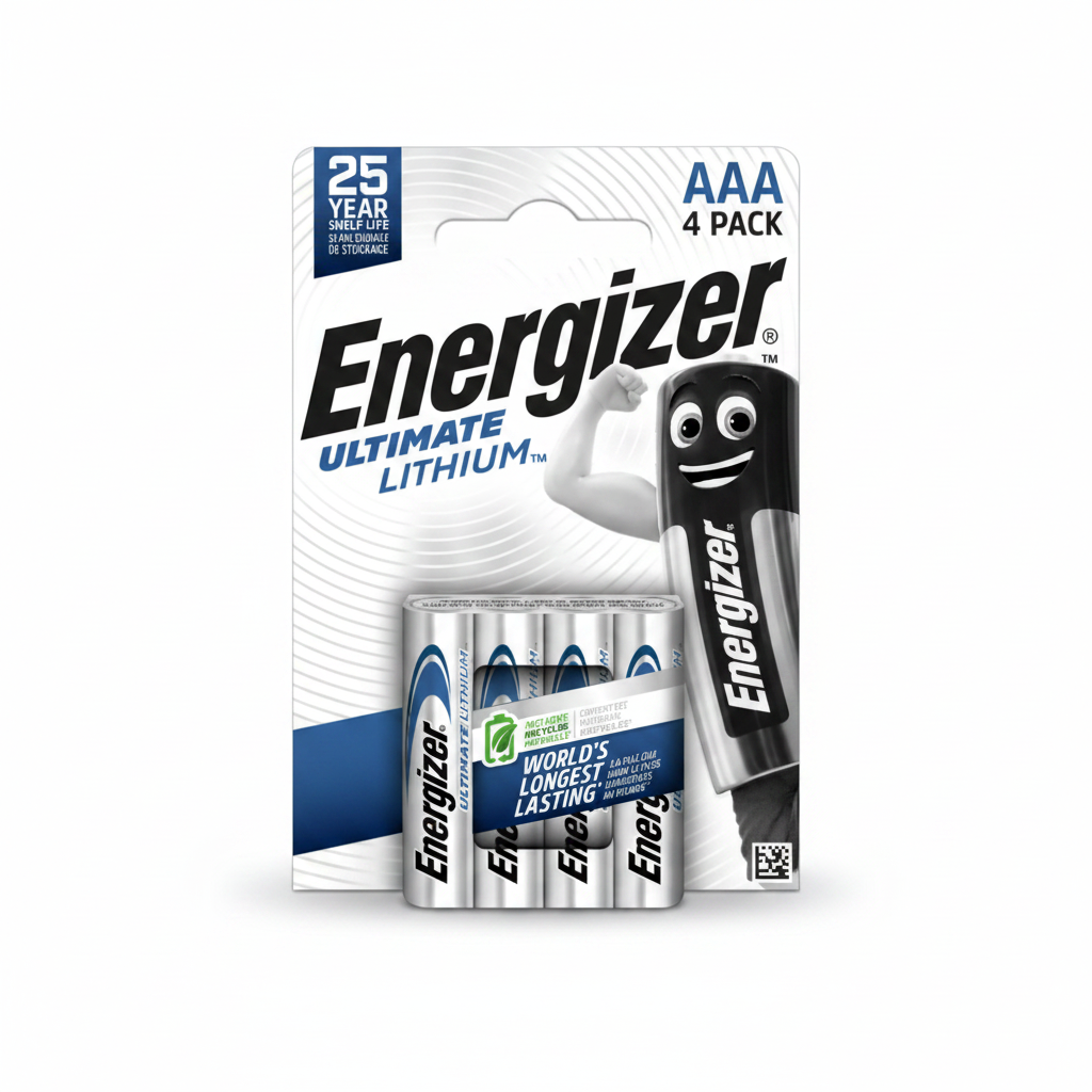 AAA Energizer 1.5V Lith 4 stk.(12)