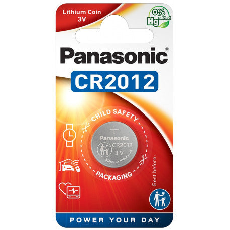 CR-2012EL/1B Pan 3V Lith Flöt