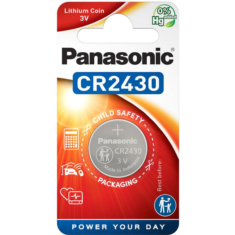 CR-2430EL/1B Pan 3V Lith Flöt(12)