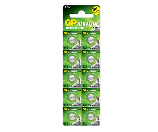LR41 AG3 GP 1.5V Alk 10 á spjaldi