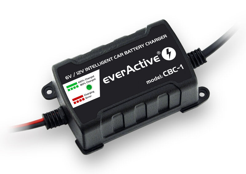 EverActive Digitált Hleðslutæki fyrir 6V og 12V Rafgeyma